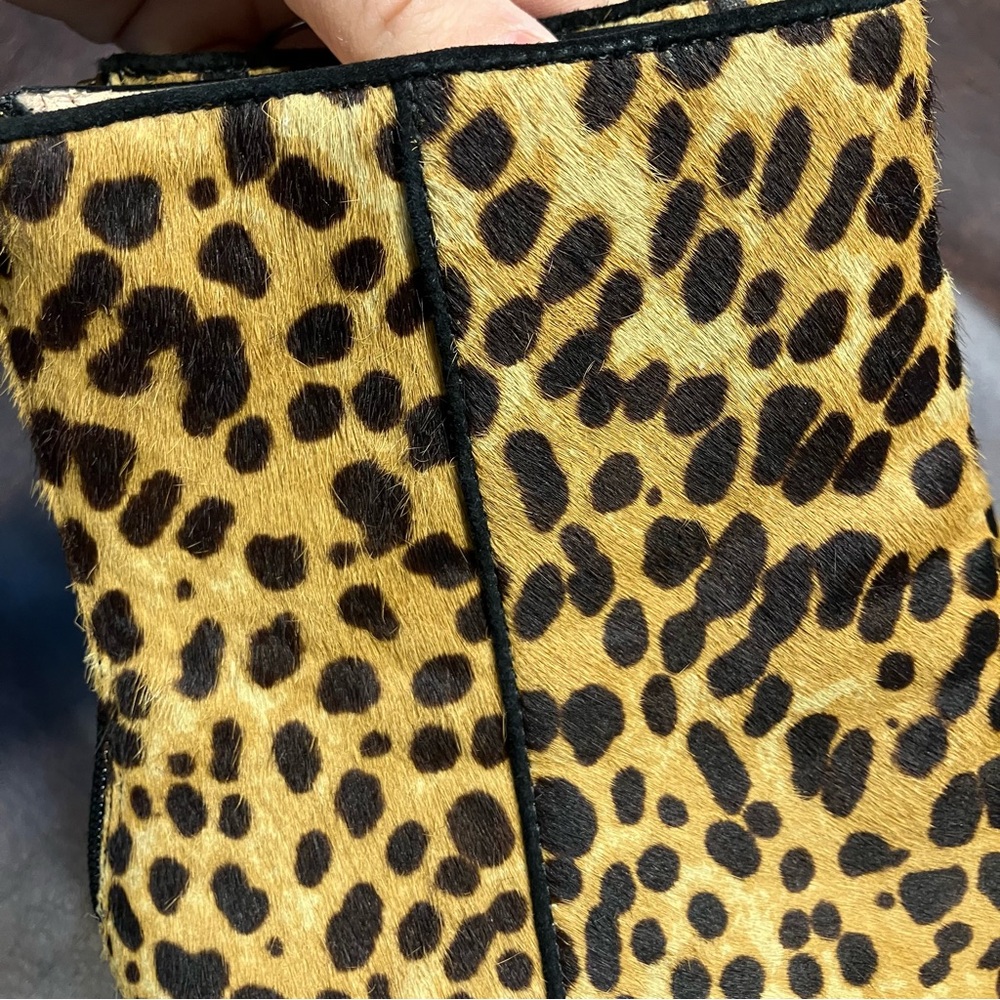 J Crew‎ Sadie Ankle Boots in Leopard Calf Hair Womens Size 8 K0043 Mobwife - Picture 6 of 14